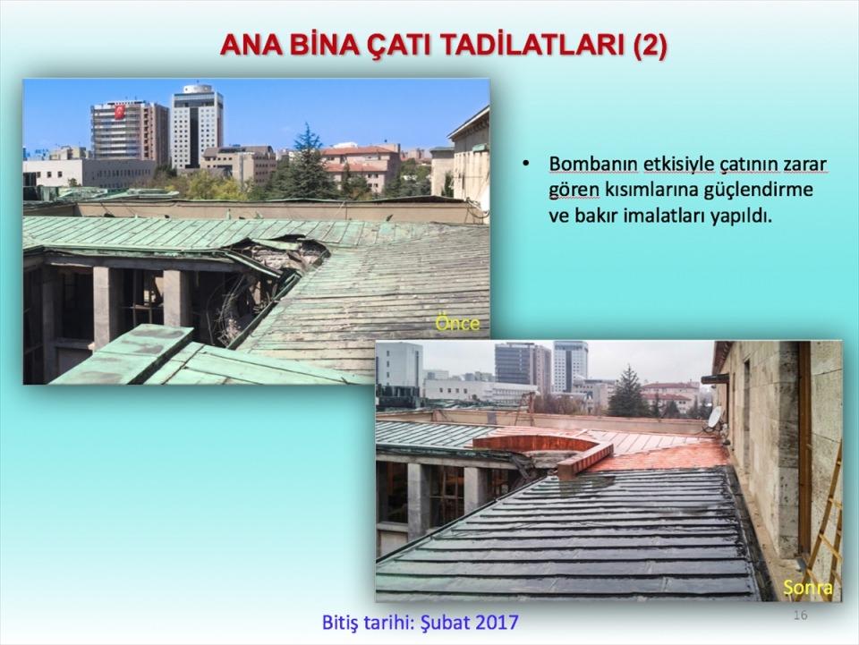 <p><strong> Sığınak kapsamlı tadilattan geçirildi </strong></p>

<p>Genel Sekreter Kumbuzoğlu, 15 Temmuz gecesi "milli iradeye" sahip çıkmak için Meclis'e gelen milletvekillerinin, bombalamaların ardından Genel Kurul'dan sonra çalışmalarını sürdürdüğü ve birçok eksikliğin görüldüğü sığınaklardaki kapsamlı tadilatlar hakkında da bilgi verdi. </p>
