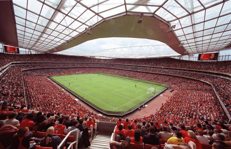 <p>Emirates Stadium 60,338<br />
<br />
London, England<br />
<br />
Arsenal F.C.</p>