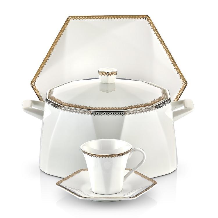 <p>12 Adet Servis Tabağı 27 Cm<br />
12 Adet Yemek Tabağı 22 Cm<br />
12 Adet Pasta Tabağı 20,5 Cm<br />
12 Adet Çorba Kasesi 12 Cm<br />
6 Adet Kahve Fincanı 100 Cc<br />
6 Adet Kahve Fincan Tabağı<br />
6 Adet Çay Fincanı 180 Cc<br />
6 Adet Çay Fincan Tabağı<br />
2 Adet Kayık Tabak 23 Cm<br />
1 Adet Kayık Tabak 33 Cm<br />
1 Adet Sosluk 320 Cc<br />
1 Adet Sosluk Tabağı 20 Cm<br />
1+1 Adet Çorbalık <br />
2 Adet Biberlik<br />
2 Adet Tuzluk<br />
2+2 Adet Kürdanlık</p>