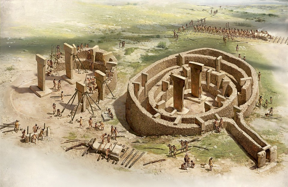 <p>Bilinen en eski insan yapımı dini yapıt, Milattan Önce 10. milenyumda (MÖ 10.000) yapılmış olan Göbeklitepe'dir ve Türkiye'de bulunur.</p>

<p> </p>
