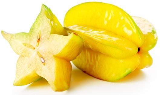 <p><strong>8- Star Fruit (Karambola)</strong></p>

<p>Enlemesine kesildiğinde yıldız şeklinde olmasından dolayı "yıldız meyvesi" de denir. Yaz aylarının vazgeçilmezi, bol sulu bir meyvedir. C ve B kompleks vitaminleri deposudur.</p>

<p> </p>
