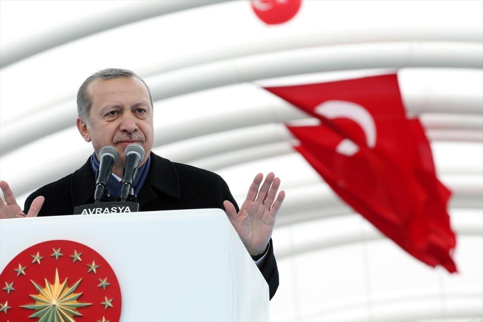 Cumhurbaşkanı Erdoğan Avrasya Tüneli'nin açılışında