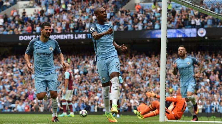 <p>93</p>

<p>Fernandinho 31</p>

<p>Manchester City</p>
