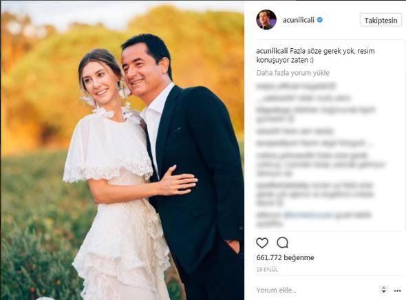 <p>Acun Ilıcalı 'Fazla söze gerek yok, resim konuşuyor zaten' diye paylaştığı fotoğrafı 661.772 beğeni aldı.</p>