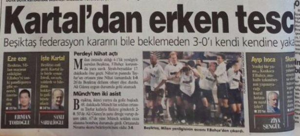 <p>9- Mustafa Denizli tecrübesi ve kariyerine yakışmayacak bir hareketle Beşiktaş derbisini otomatik olarak rakibine verdi. Daha da kötüsü 90 dakikada da siyah beyazlılar mücadeleyi 3-0 kazanmıştı.</p>
<p> </p>