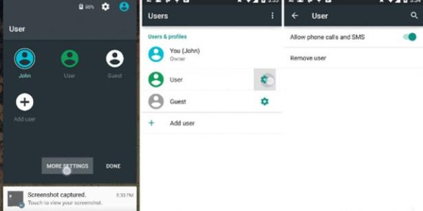 <p><strong>9. Limit connectivity for guest and user accounts </strong></p>

<p>Artık Android cihazlarınızda yeni güncelleme Lollipop 5.0 sayesinde kullanıcı türüne göre içerik sınırlaması yapabileceksiniz. Güncellemeyle gelen özellik sayesinde "Misafir Kullanıcı ve Normal Kullanıcı" seçenekleriyle cihazınızı istediğiniz kişilere tüm içeriğiyle açabilir ya da içeriğinizi misafir kullanıcı seçeneğiyle sınırlı tutabilirsiniz.</p>
