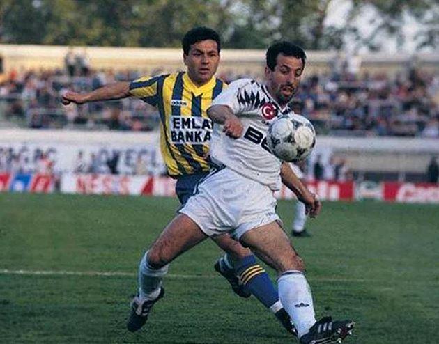 <p>İnönü Stadı Mayıs 1995 | Recep Çetin & Aykut Kocaman (Beşiktaş - Fenerbahçe)</p>
