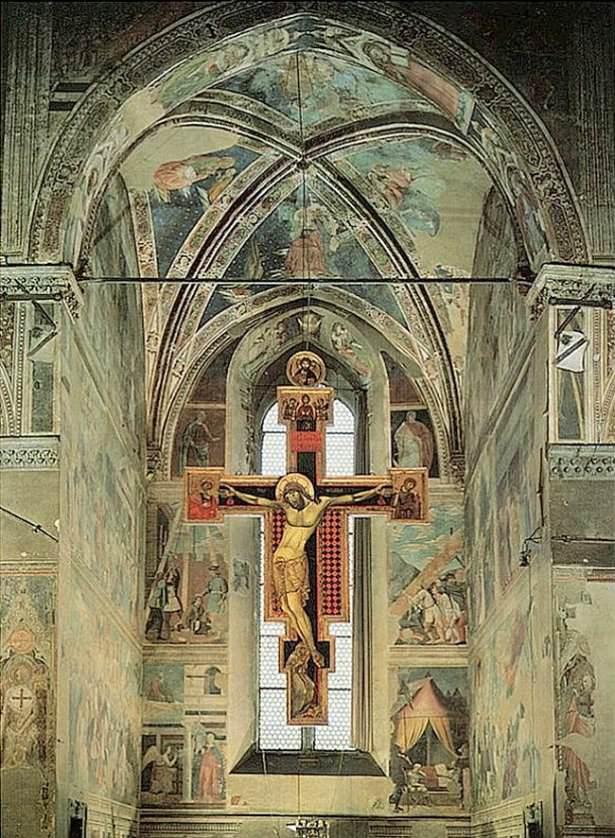 <p><strong>Piero della Francesca - Leggenda della Vera Croce (1460) - S.Francesco, Arezzo</strong></p>

<p>Arezzo'da San Francesco Bazilikası'nda yapılmıştır.Ressamın en önemli eseridir ve aynı zamanda erken Rönesans'ın en önemli eserlerinden biri olarak kabul edilir.Arezzo'da San Francesco müzesinde sergilenmektedir.</p>
