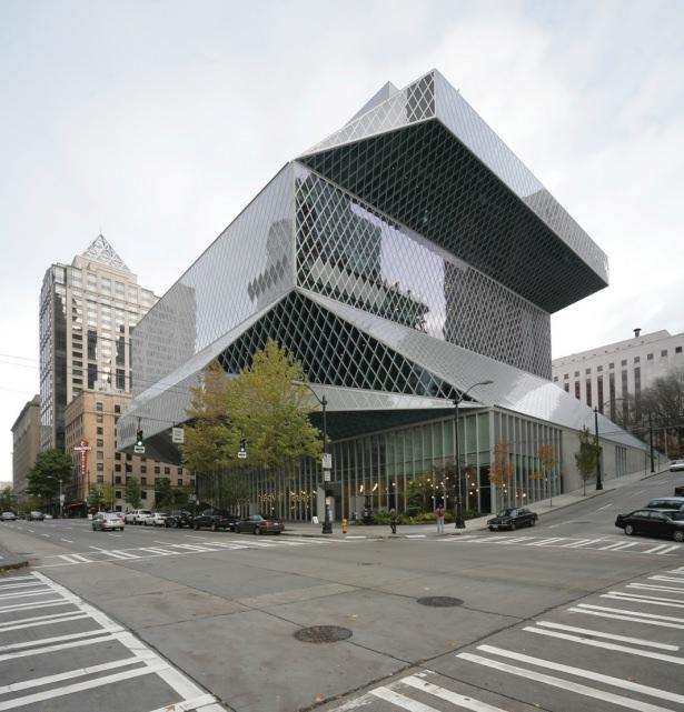 <p>Seattle Halk Kütüphanesi, Amerika</p>
