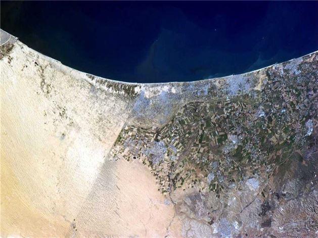 <p>İsrail ve Mısır sınırı Uluslararası Uzay İstasyonu'nun çektiği fotoğrafta bariz bir şekilde görülebiliyor.</p>

<p> </p>
