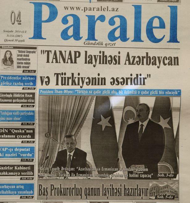 <p>Cumhurbaşkanı Recep Tayyip Erdoğan'ın Bakü'ye gerçekleştirdiği resmi ziyaret, Azerbaycan basınında geniş yer buldu. İşte Azerbaycan basında günün gazete manşetleri...</p>
