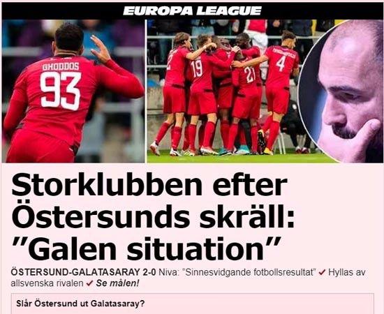 <p><strong>Aftonbladet: Östersunds %68 turu geçer </strong></p>

<p>Aftonbladet internet sitesinde maçın ardından anket düzenlendi. İsveçli futbolseverlerin ilk maçın skorundan sonra bir hayli umutlandıkları görüldü. 37 bin kişinin oy kullandığı ankette katılımcıların yüzde 68'i 'Östersunds turu geçer' seçeneğini işaretledi.</p>
