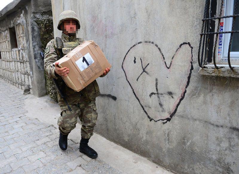 <p><strong>Bin aileye yardım dağıtılıyor</strong></p>
<p>Şırnak Valiliği Kriz Masası, 15 gündür devam eden sokağa çıkma yasağı boyunca yaklaşık bin aileye düzenli olarak gıda yardımında bulunuyor.</p>