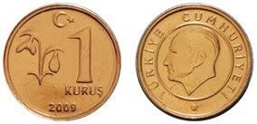 <p>1 kuruş maliyetinin 1,92 kuruş olması sebebiyle tedavülden kalkmıştır.</p>
