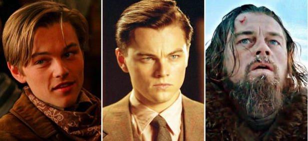 <p>Leonardo DiCaprio (21-31-41)<br />
The Quick and the Dead / The Aviator / The Revenant</p>
