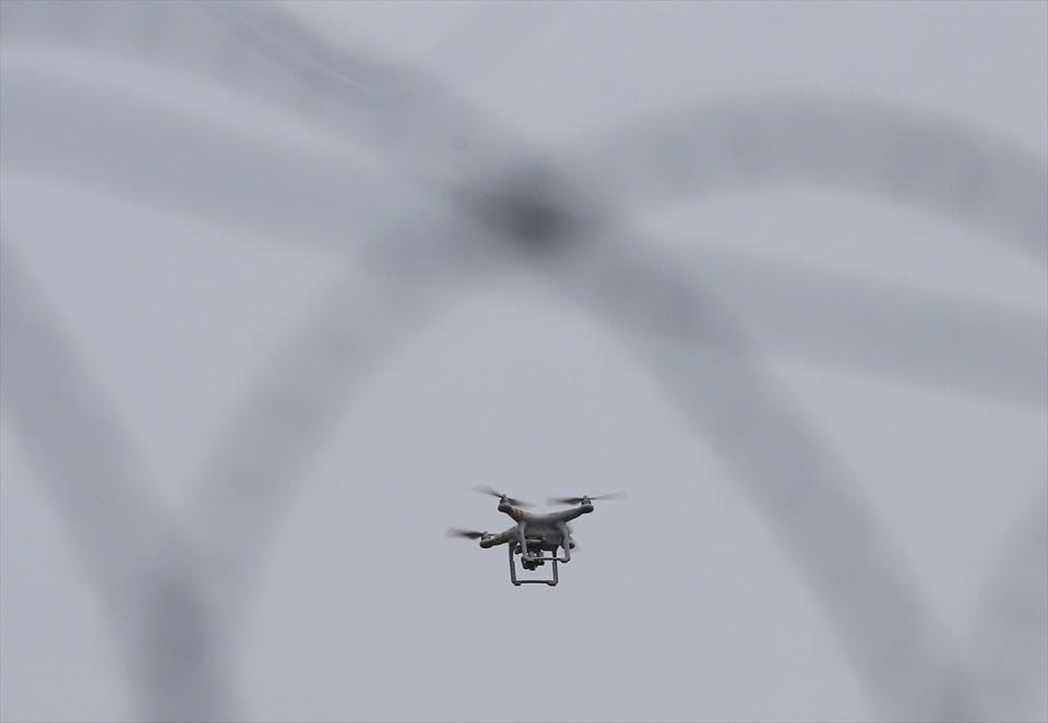 <p>Güvenlik için drone da kullanıldı.</p>
