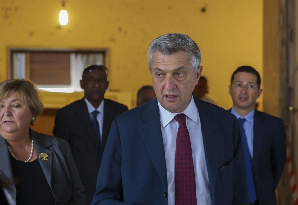 <p>Grandi ve beraberindeki heyet, TBMM'nin 15 Temmuz FETÖ'nün darbe girişiminde hasar gören kısımlarını gezdi. </p>
<p> </p>