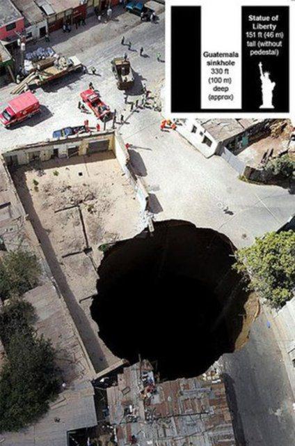 <p>ABD'nin ünlü Özgürlük Anıtı'nın boyunun 2 katından fazla derinliğe sahip olan bu çukur yaklaşık 100 metre derinlikte...</p>

<p> </p>
