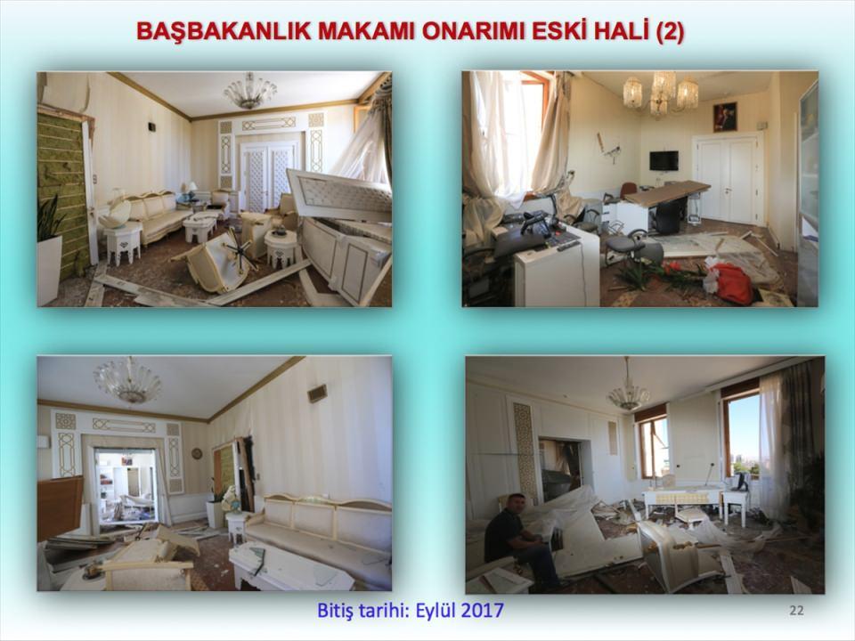 <p>Salona bitişik olan oda, aradaki bölme duvar kaldırılıp salona katılarak, alan 75 metrekareden 100 metrekareye çıkarıldı. (12,9m x 5,8m den; 17.24m x 5,8m ye genişletildi).</p>
<p> </p>
