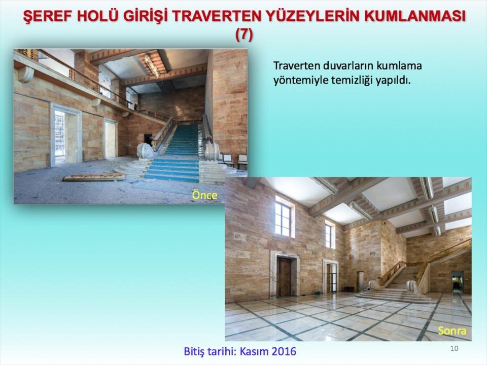 <p>Bombalardan büyük zarar gören Meclis Ana Binası'nın çatı tadilatı da gerçekleştirildi. Bombanın etkisiyle çatının zarar gören kısımlarına güçlendirme ve bakır imalatları yapıldı.</p>
<p> </p>
