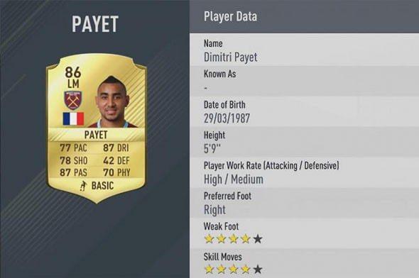 <p>Dimitri Payet - West Ham United</p>