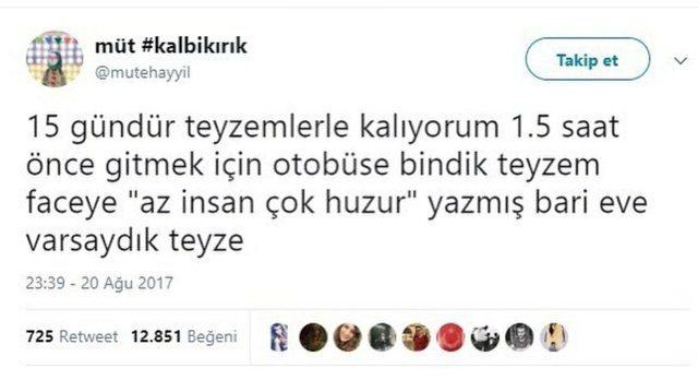 <p>Twitter kullanıcılarının paylaşımları bazen o kadar komik oluyor ki...</p>
