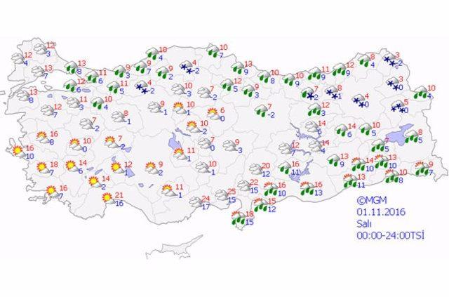 <p>Bu yağışların Batı Karadeniz kıyıları (Zonguldak, Bartın, Kastamonu'nun kuzey ilçeleri), Doğu Karadeniz (Rize, Trabzon'un doğusu ve Artvin'in kuzey ilçeleri), Doğu Anadolu'nun güneydoğusu (Hakkari, Bitlis, Van, Ağrı, Muş, Iğdır ve Şırnak), Güneydoğu Anadolu'nun güney ve doğusu (Batman, Siirt, Mardin, Şanlıurfa ve Kilis) ile Hatay çevrelerinde kuvvetli olacağı tahmin ediliyor.</p>

<p> </p>
