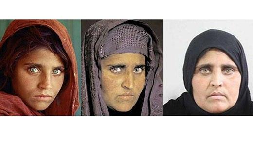 <p>17 yıl sonraki hali</p>

<p>1985 yılında fotoğrafçı Steve McCury tarafından çekilen ve National Geopraphic dergisine kapak olan ünlü "Afgan kızı" Şerbet Gula'nın üçüncü kez çekilmiş fotoğrafı yayınlandı.</p>
