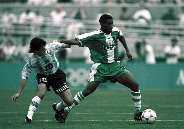 <p>Ariel Ortega - Jay Jay Okocha (1996 Atlanta Yaz Olimpiyatları)</p>
