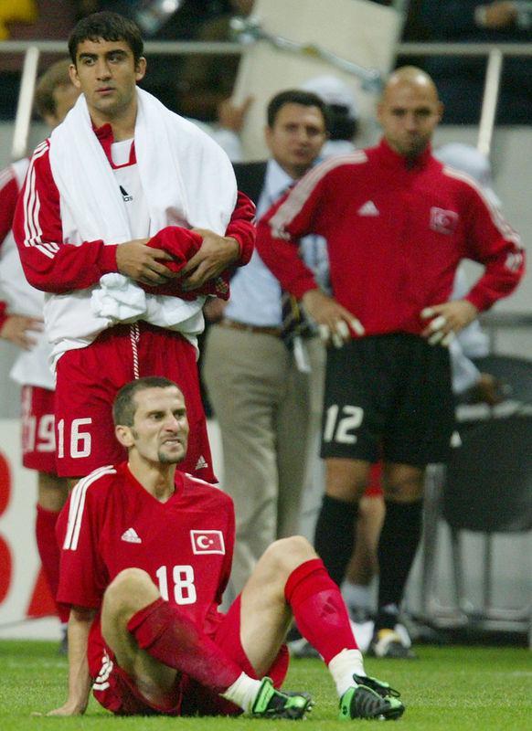 <p>2002 Dünya Kupası: Ümit Özat, Ergün Pembe, Ömer Çatkıç</p>