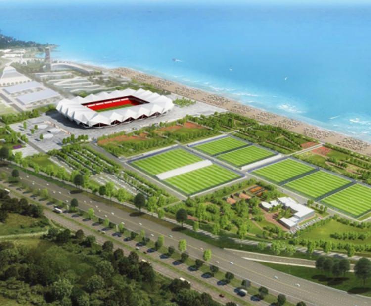 <p>Trabzon Şenol Güneş Spor Kompleksi - Denizin üstünde doldurma bir alana yapılan bu müthiş kompleks Trabzonspor'un yeni evi olacak.</p>
