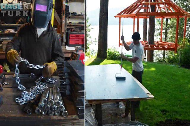 <p><strong>BUNUN İÇİN 6 AY UĞRAŞTILAR!</strong></p>

<p>ABD'nin Idaho eyaletinin ufak bir şehri olan Sandpoint'te yaşayan iki arkadaş, bir ağacın gövdesini temel olarak kullanarak muhteşem bir ev inşa etti.</p>
