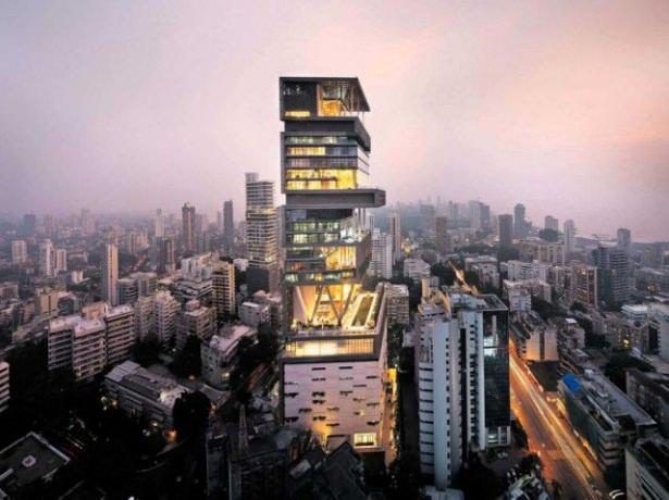 <p>Antilla (Mumbai, India)</p>

<p> </p>
