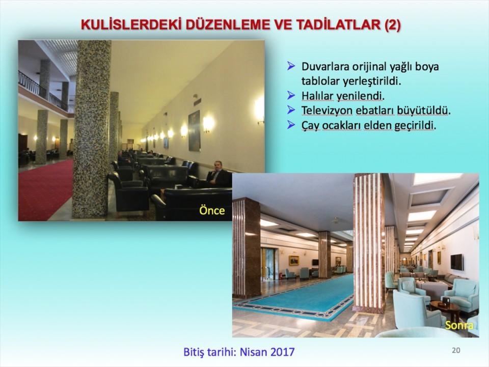 <p>Ana Bina'da iktidar kulisinin altındaki bodrum kata, 340 kişilik erkek mescidi ve 33 kişilik kadın mescidi ile abdesthane oluşturuldu.</p>
<p> </p>