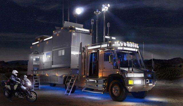 <p>260 beygir gücünde motora ve 8 vitesli bir şanzımana olan sahip canavar karavan her türlü arazide gidebiliyor ve 45 dercelik rampaları tırnabiliyor.</p>
<p> </p>