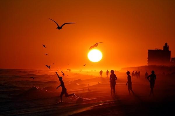 <p>Florida'daki Pensacola Beach'te günbatımı</p>
