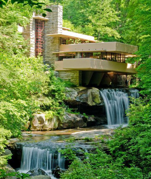 <p>Frank Lloyd Wright’s Falling Water (Mill Run, Pennsylvania)</p>
