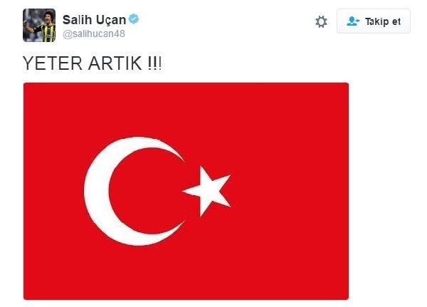 <p>Fenerbahçeli Salih Uçan: "Yeter artık!!!"</p>
