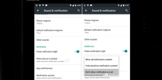 <p><strong>17. Disable lockscreen notifications altogether </strong></p>

<p>Ayrıca Settings > Sound & notifications > When device is locked > Don't show notifications at all seçeneğiyle de tüm bildirimleri kilit ekranından kaldırabilirsiniz.</p>
