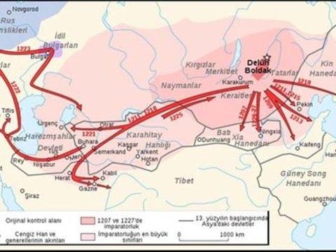 <p>Cengiz Han (Timuçin):</p>
<p>Asıl adı Timuçin olan; ancak Moğollar'ı, Uygurlar'ı, Tatarlar'ı ve diğer tüm kabileleri birleştirmiş ve sağladığı başarıdan ötürü kendisine Cengiz Han denilmiştir.</p>
<p>Pekin'i kuşatmış ve Çin'i egemenliği altına almış, Avrupa'ya dek uzanan bir imparatorluk kurmuştur.</p>
<p>Cengiz Han, savaş stratejileriyle birlikte ayrıca lojistik anlamda da çağının ve sonraki uzun bir dönemin en iyi örneğini teşkil etmiştir.</p>