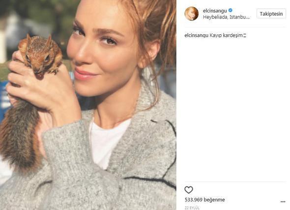 <p>Elçin Sangu paylaşımına 533.969 beğeni aldı.</p>