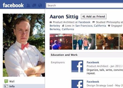 <p>Napster'dan Sean Parker tarafından Facebook'a transfer edilen Sittig, tasarım stratejileri ve ürün mimarisi üzerine çok çalıştı.</p>

<p> </p>
