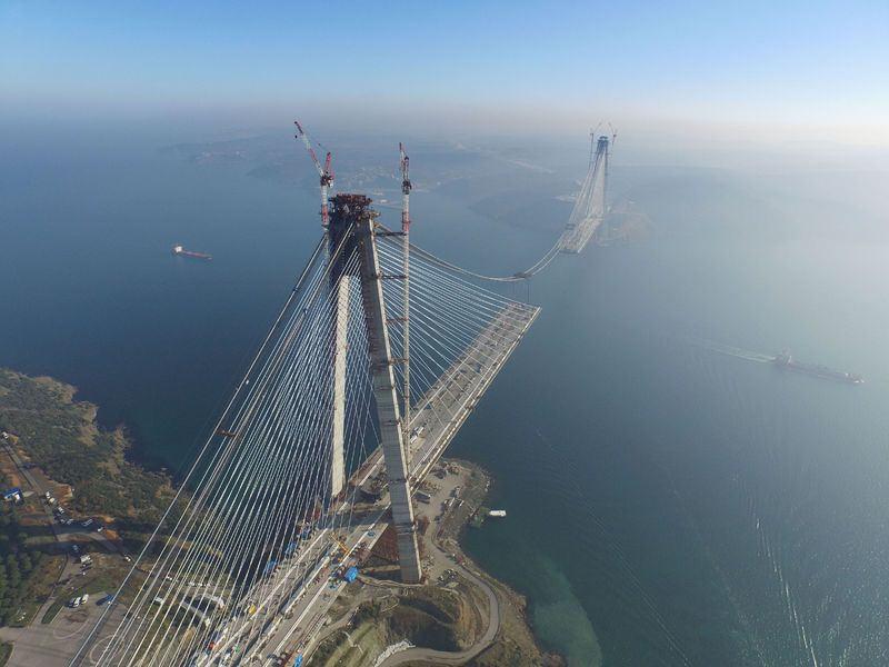 <p>Önümüzdeki Nisan veya Mayıs aylarında açılması beklenen Yavuz Sultan Selim Köprüsü'nde ana taşıyıcı kablonun montajı tamamlanırken, köprü genel gerçekleşme oranının yüzde 97 olduğu belirtildi. </p>

<p> </p>
