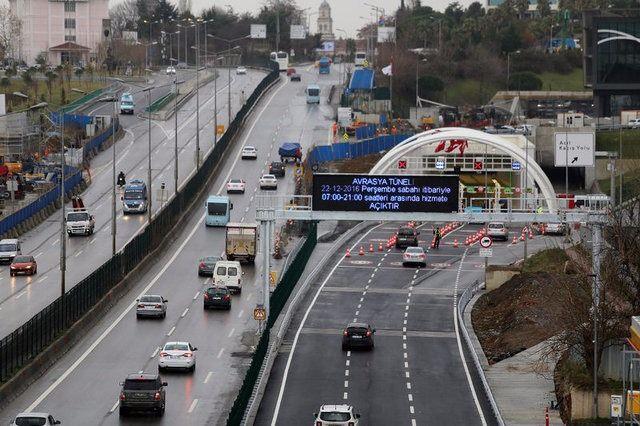 <p>Avrasya Tüp Geçişi, denizin 106 metre altında inşa edildi.</p>

<p> </p>
