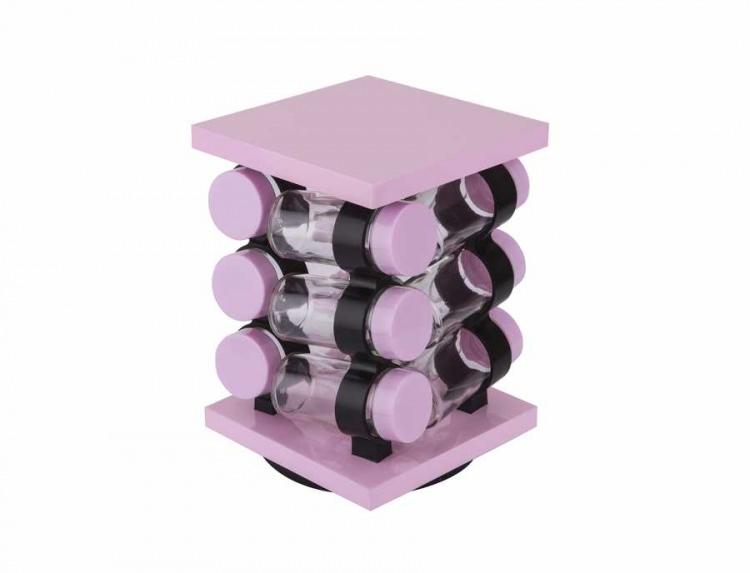 <p>Tantitoni Pembe Kare Döner Standlı 12'li Cam Baharatlık Seti</p>
<p>89,90 TL</p>