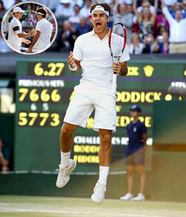 Roger Federer, 2009 Wimbledon finalinde Andy Roddick’i 5 sette mağlup ederek 6. Wimbledon zaferine ulaştı. Federer, Sampras’ın rekorunu ele geçirdi.