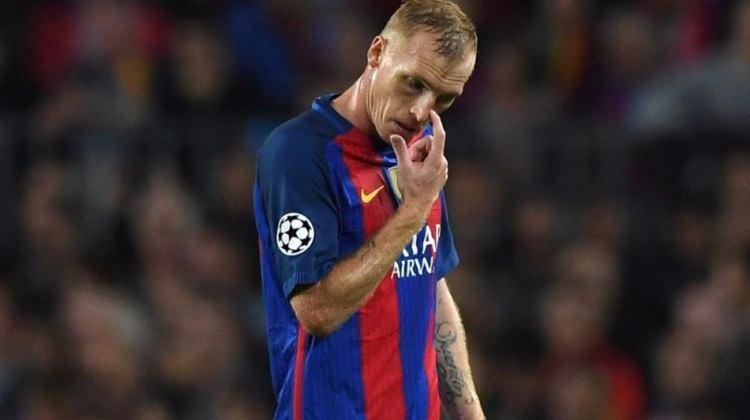 <p>Jeremy Mathieu</p>

<p>Sporting'e</p>
