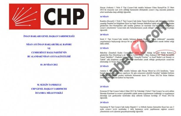 <p>13-2012 Nisan ayında yayınlanan insan hakları ihlalleri raporunda bu terörist için “mağdur ifadesini kullanan CHP değil midir?</p>
