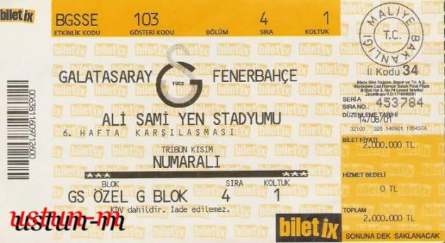 <p>2001 GALATASARAY-FENERBAHÇE</p>