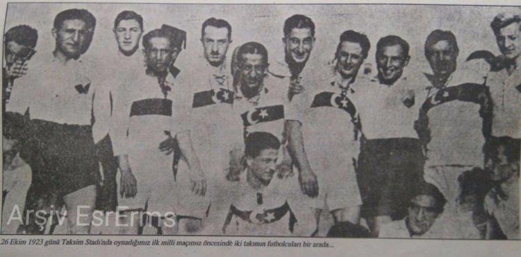 <p>26 Ekim 1923 - Türk Milli Takımının ilk maçı - Taksim Stadı</p>
